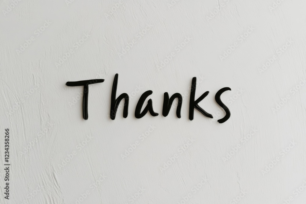 Bold black text says thanks, creating a minimalist and professional feel. This design embodies clarity and appreciation on a smooth, neutral background, inviting a positive response Bold black text says thanks, creating a minimalist and professional feel. This design embodies clarity and appreciation on a smooth, neutral background, inviting a positive response