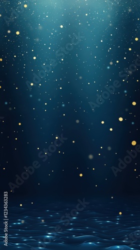 Underwater Glittering Scene Bubble Sparkle photo