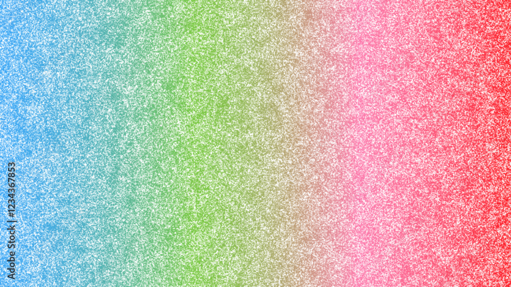 Fototapeta premium Abstract glitter texture effect on multicolor gradient background. Modern gradient mesh color glitter sparkle confetti texture background.