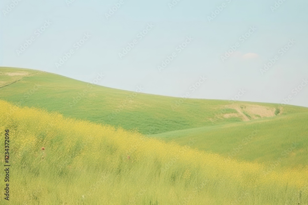 Fototapeta premium Summer land landscape outdoors.