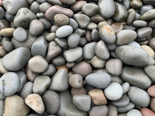 Stones from the black sanded beaches of Taranaki, New Zealand.