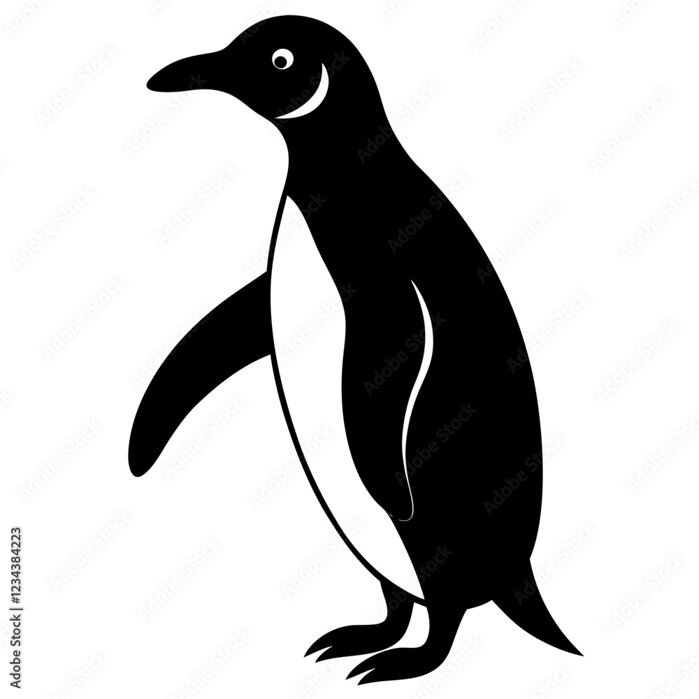 Obraz premium penguin on a white background