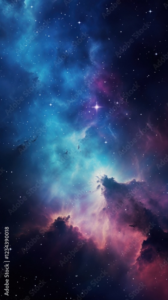 Fototapeta premium Galaxy astronomy universe outdoors.