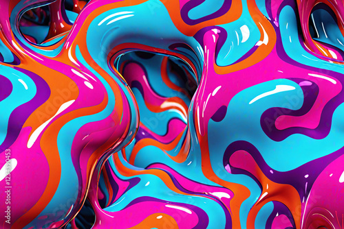 Abstract 3D fluid Endless b...