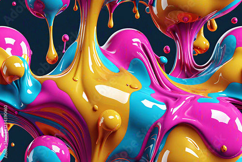 Abstract 3D fluid Endless b...