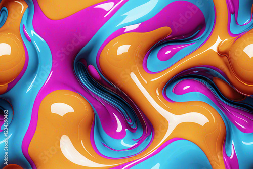 Abstract 3D fluid Endless b...