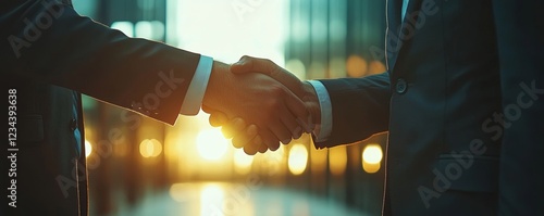Businessman Shaking Hand With Male Candidate