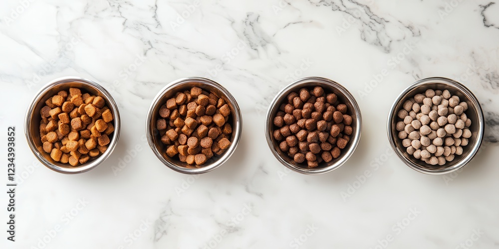 Assorted nuts in bowls arranged neatly on a marble surface. Assorted nuts in bowls arranged neatly on a marble surface.