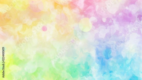 Abstract blurred background of rainbow sparkling light bulbs: holiday display