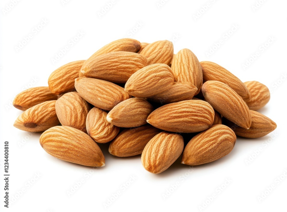 Fresh Almonds in a Natural Arrangement for Healthy Snacking Fresh Almonds in a Natural Arrangement for Healthy Snacking