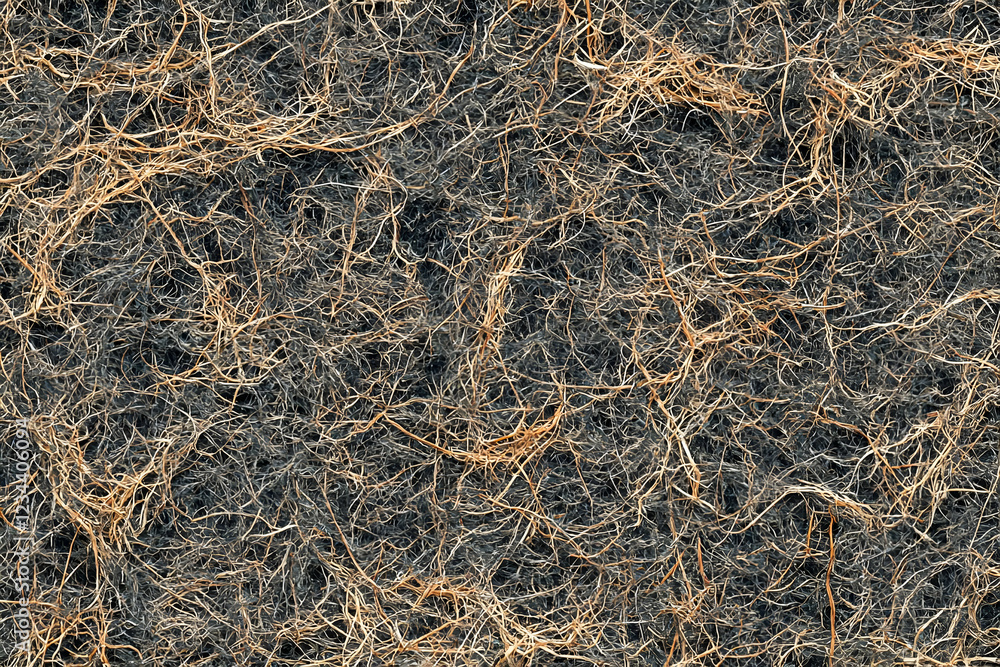 Close-up tangled fibers texture background Close-up tangled fibers texture background