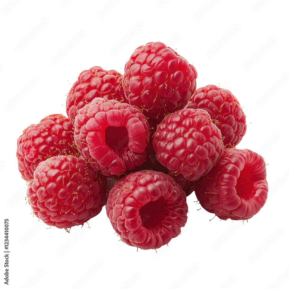 Fresh raspberries piled high, showcasing their vibrant color and juicy texture. Fresh raspberries piled high, showcasing their vibrant color and juicy texture.