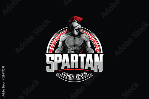 Spartan warior vector image template