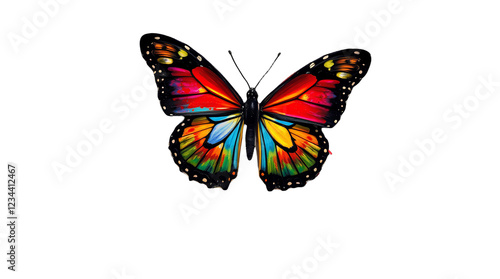 Photo of colorful butterfly isolated on transparent background.png