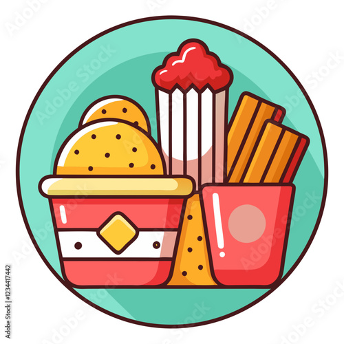 snacks icon design
