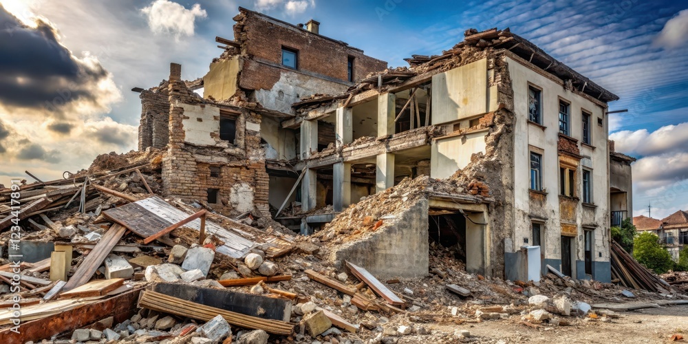 Damaged Buildings and Walls,building collapse, building collapse Damaged Buildings and Walls,building collapse, building collapse