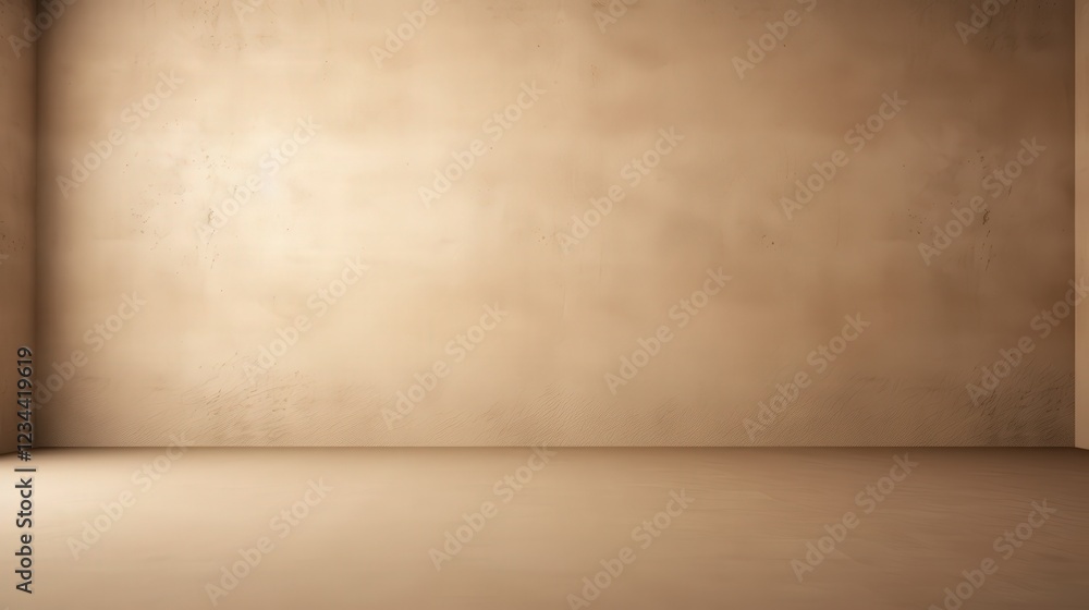 3D Render of an Empty Dark Beige Wall Background with Soft Lighting for Use in Various Creative Projects and Digital Presentations 3D Render of an Empty Dark Beige Wall Background with Soft Lighting for Use in Various Creative Projects and Digital Presentations