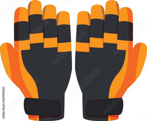 Work gloves ensuring hand protection and preventing injuries in industrial settings