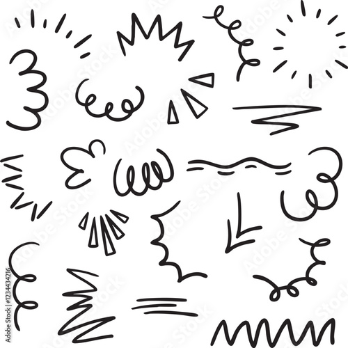 decorative commentary element doodles