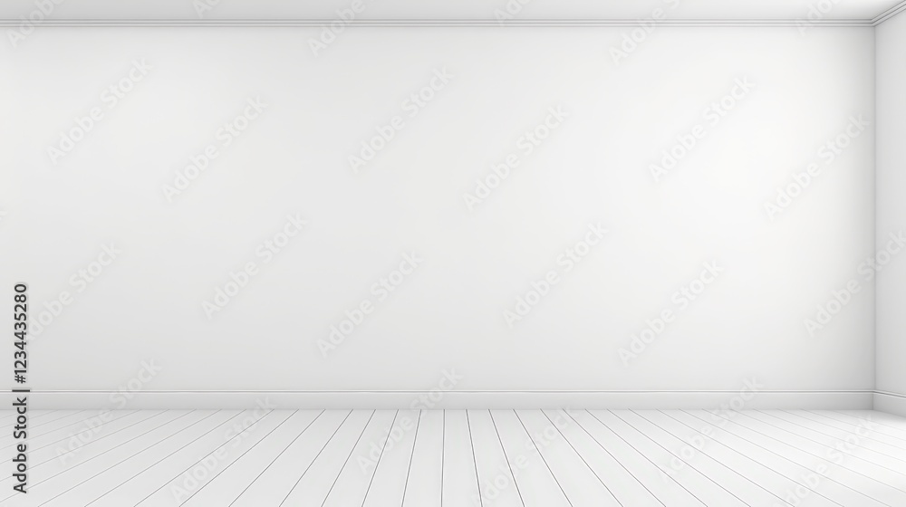 3D Render of an Empty White Wall Background Suitable for Various Design and Creative Projects with a Minimalist Aesthetic 3D Render of an Empty White Wall Background Suitable for Various Design and Creative Projects with a Minimalist Aesthetic
