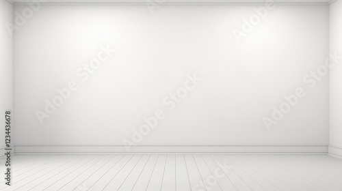 Wallpaper Mural 3D Render of an Empty White Wall Background Ideal for Creative Design, Art, Photography, or Presentation Projects Torontodigital.ca