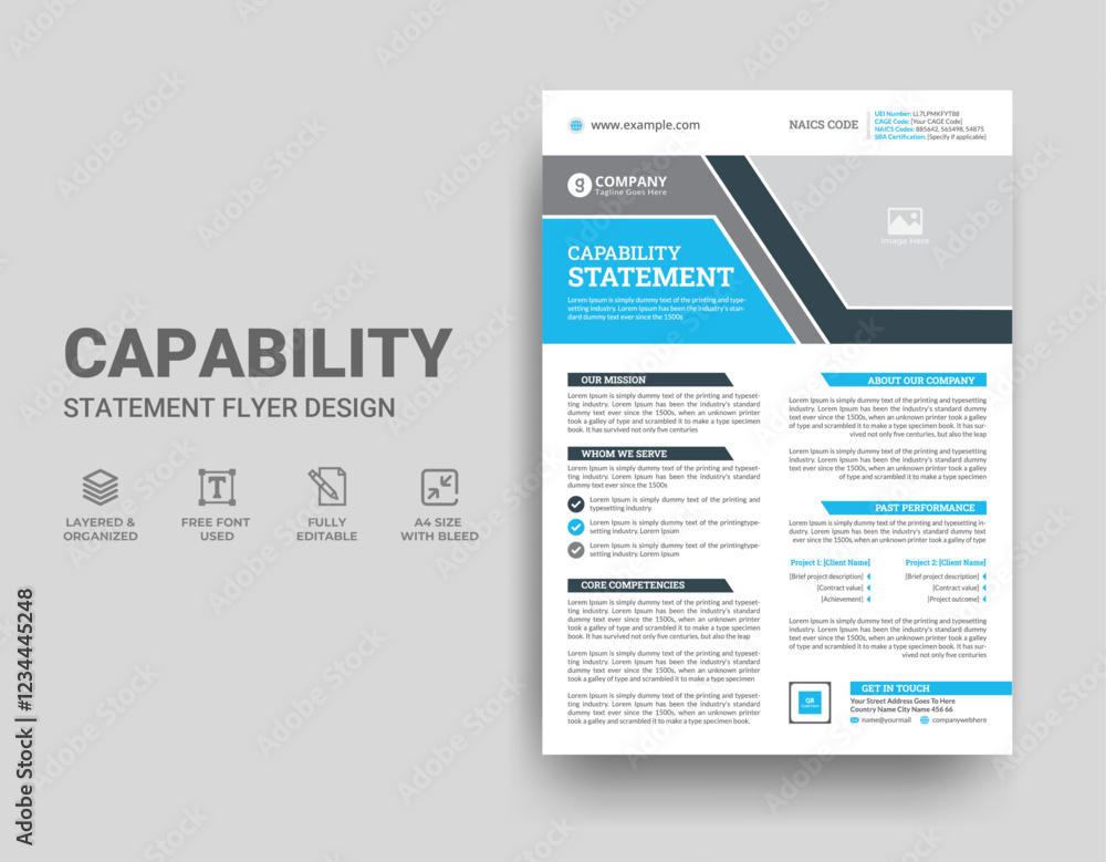 Capability Statement Template Design Capability Statement Template Design