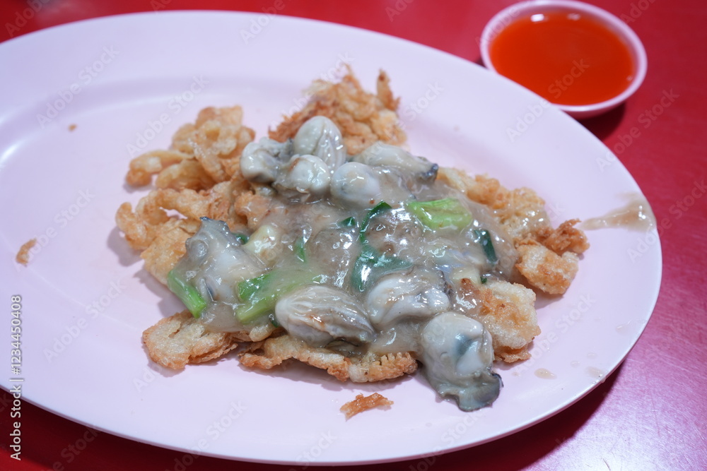 Oyster Omelet - オイスターオムレツ