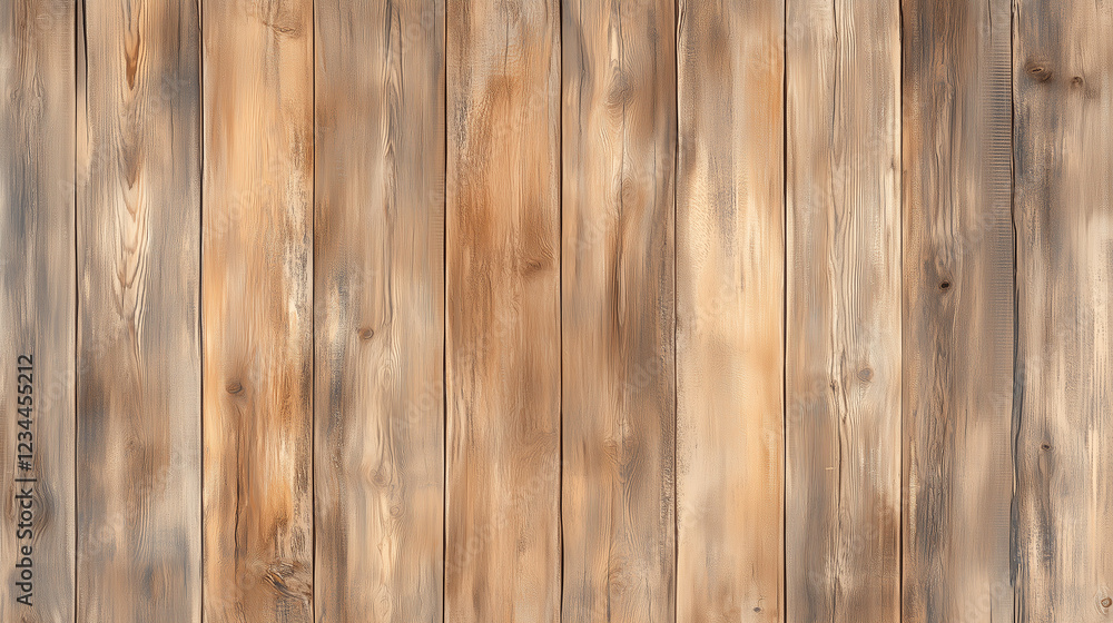 Fototapeta premium Light Natural Wood Plank Wall Texture Background Close Up