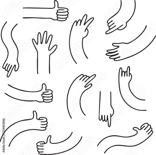 doodle hands playful