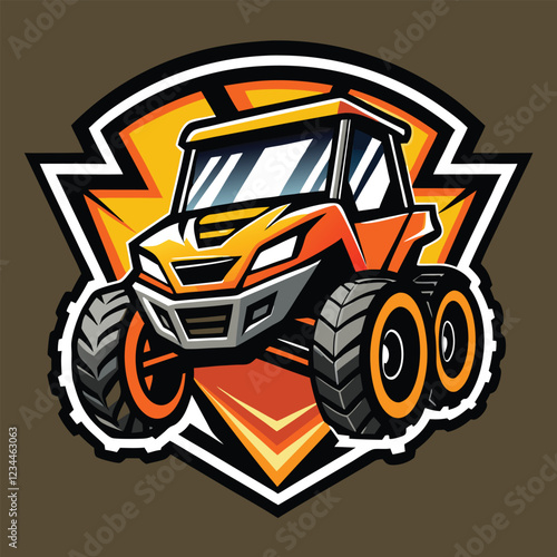 UTV - ATV Buggy   Vehicle Vector Illustration