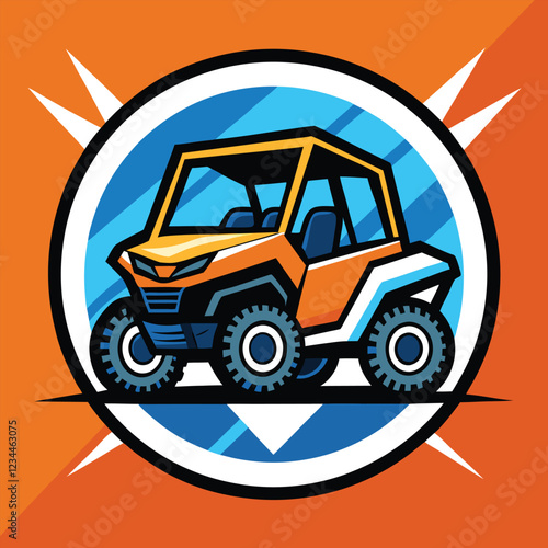 UTV - ATV Buggy   Vehicle Vector Illustration