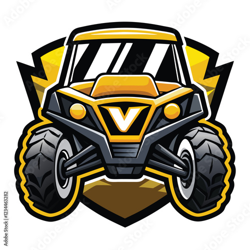 UTV - ATV Buggy   Vehicle Vector Illustration