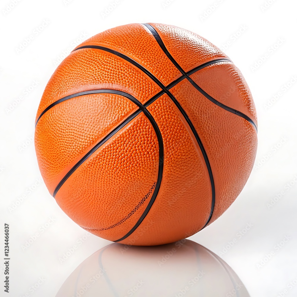 Fototapeta premium orange basketball isolated on white Background