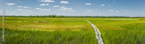Ilmakkiaapa Bird Watching Trail in Lappland, Finnland,