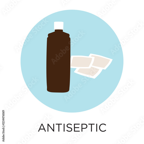  Vector Antiseptic Rubbing Alcohol Icon