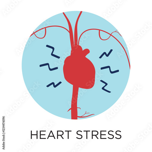 Vector Heart Stress Icon