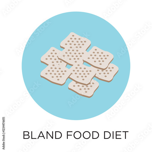Vector Bland Food Diet Icon