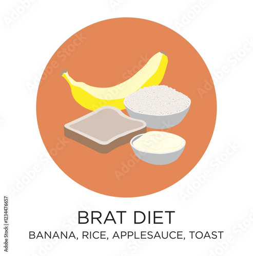 Vector BRAT Diet Icon