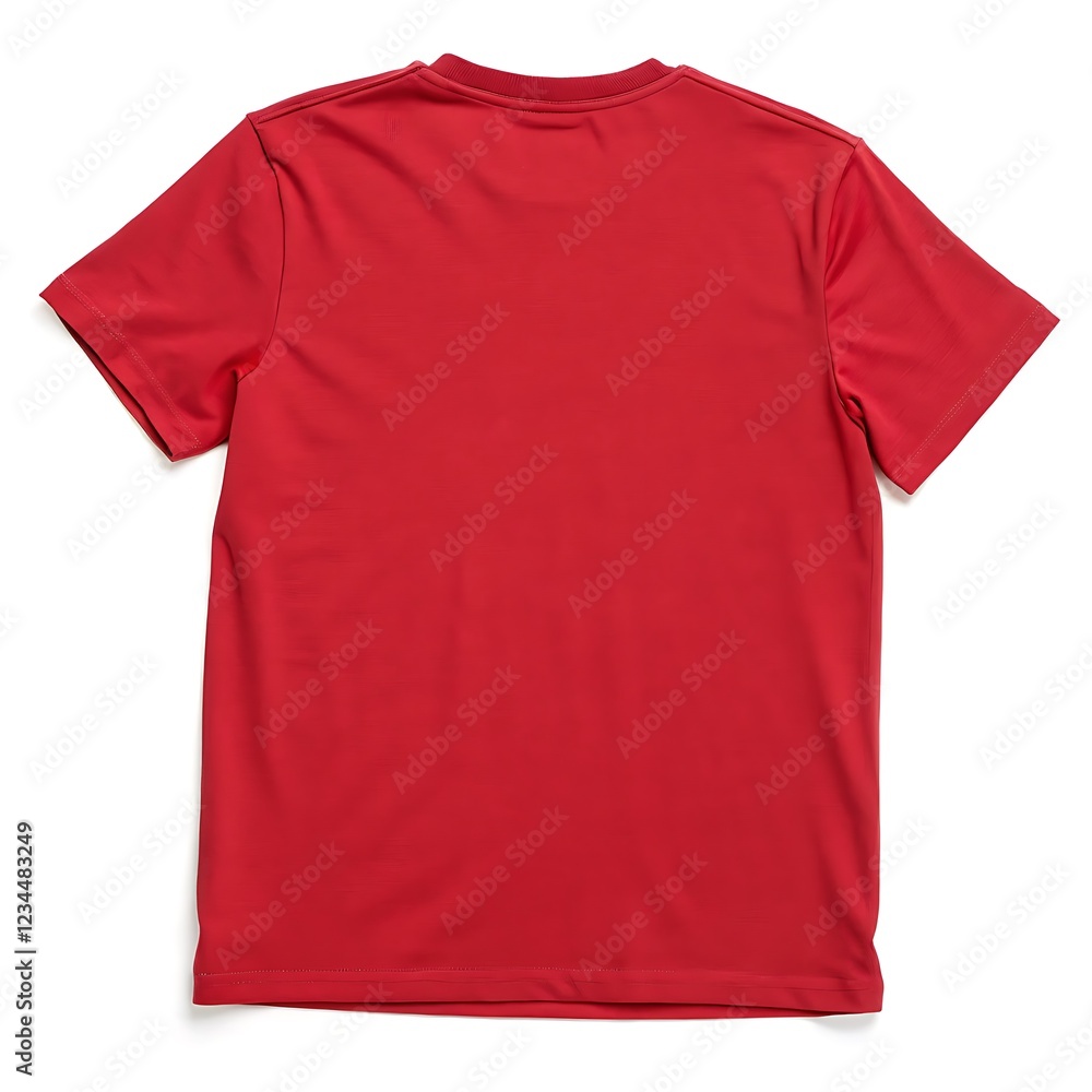 plain red T-shirt isolated on white Background plain red T-shirt isolated on white Background