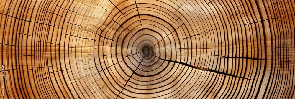 Top View of Tree Rings Showing Natural Patterns and Growth History of a Cross Section of Wood with Beautiful Grain Texture Top View of Tree Rings Showing Natural Patterns and Growth History of a Cross Section of Wood with Beautiful Grain Texture