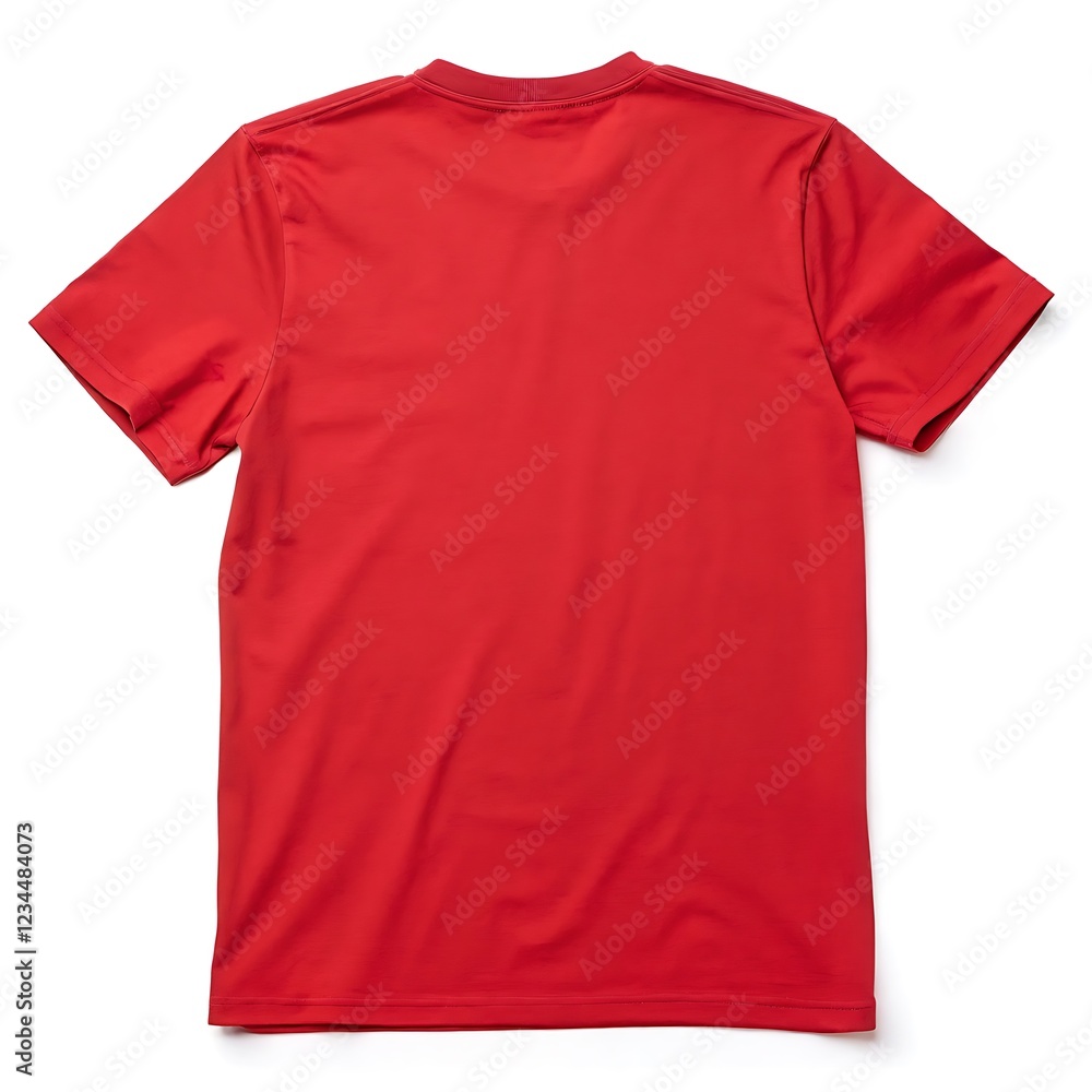 plain red T-shirt isolated on white Background plain red T-shirt isolated on white Background