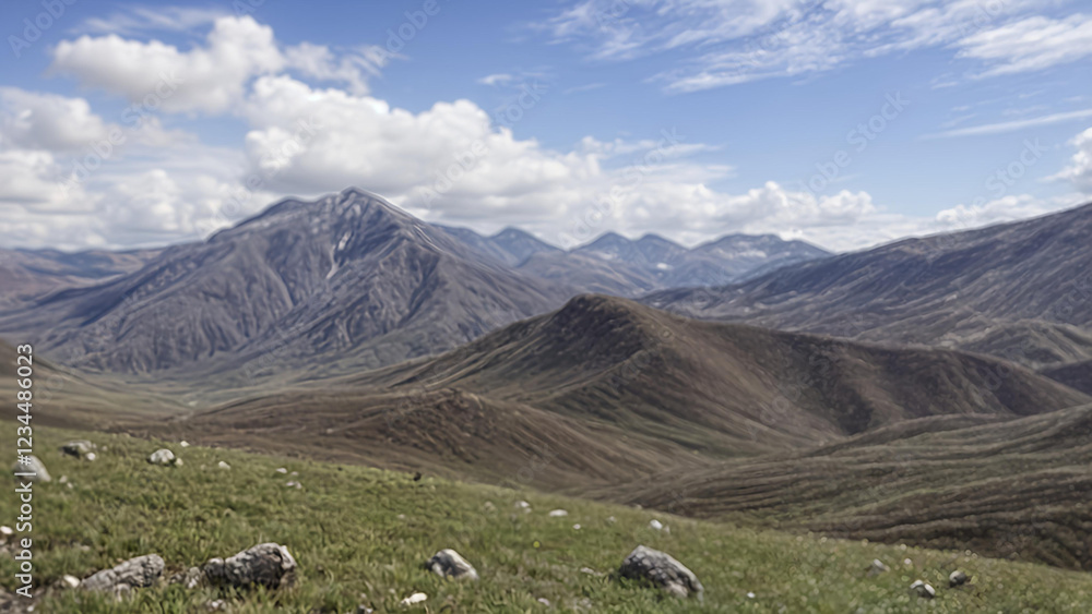 Fototapeta premium sheep in the mountains