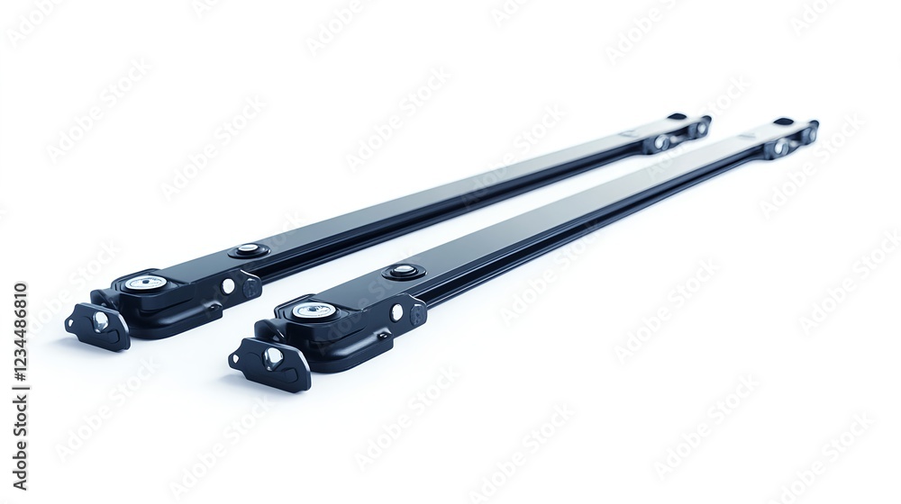 High-Quality Isolated Heavy Duty Pry Bars on White Background High-Quality Isolated Heavy Duty Pry Bars on White Background