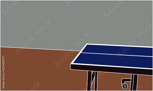 Indoor Table Tennis Table with Smooth Playing Surface and Robust Legs