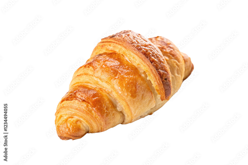 Small juicy croissant isolated on transparent background Small juicy croissant isolated on transparent background
