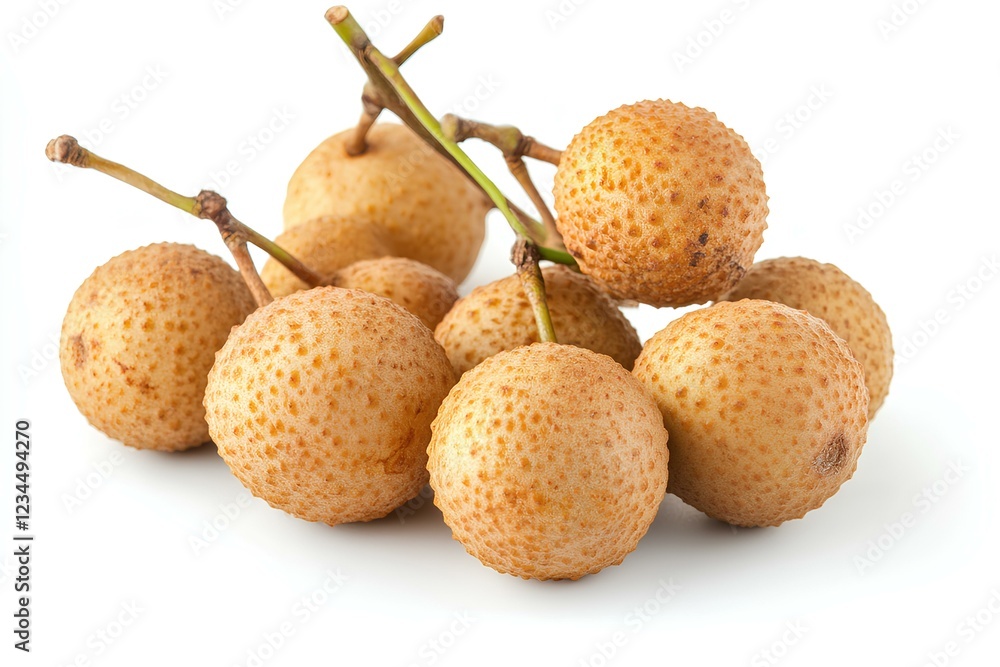 a professional stock photo of longan, isolated on a clean white background, high quality, sharp details, realistic lighting a professional stock photo of longan, isolated on a clean white background, high quality, sharp details, realistic lighting