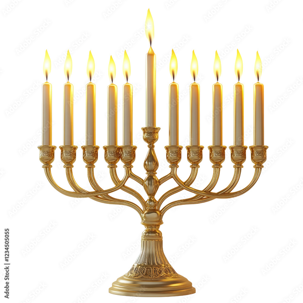 Fototapeta premium menorah isolated on white
