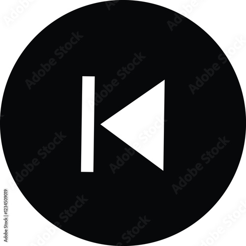 previous, track icon vector. Elements for video streaming app