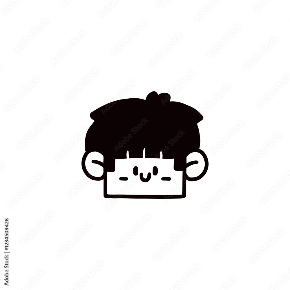 face cartoon design vector illustration