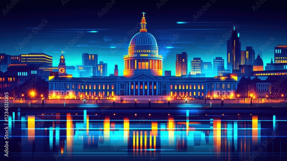 Fototapeta premium St Pauls Cathedral Quiet Evening